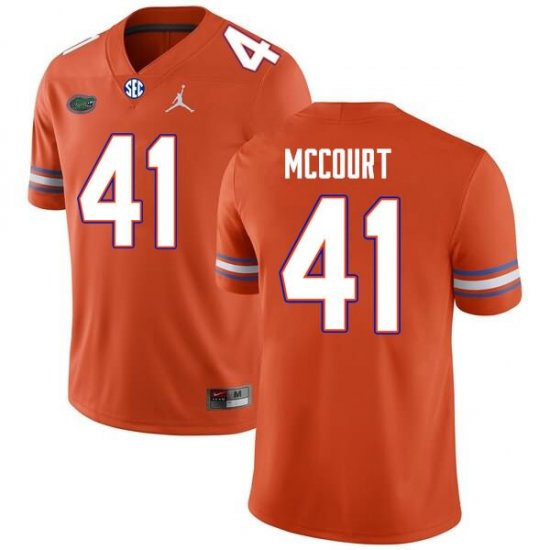 Men's Florida Gators #41 Alex McCourt NCAA Nike Orange Authentic Stitched College Football Jersey SWU7462RG